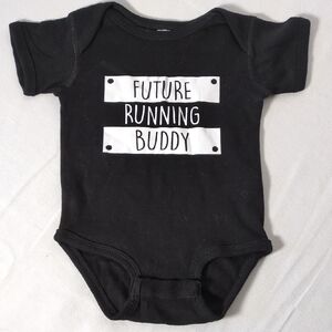 Rabbit Skins Black 'Future Running Buddy' Bodysuit